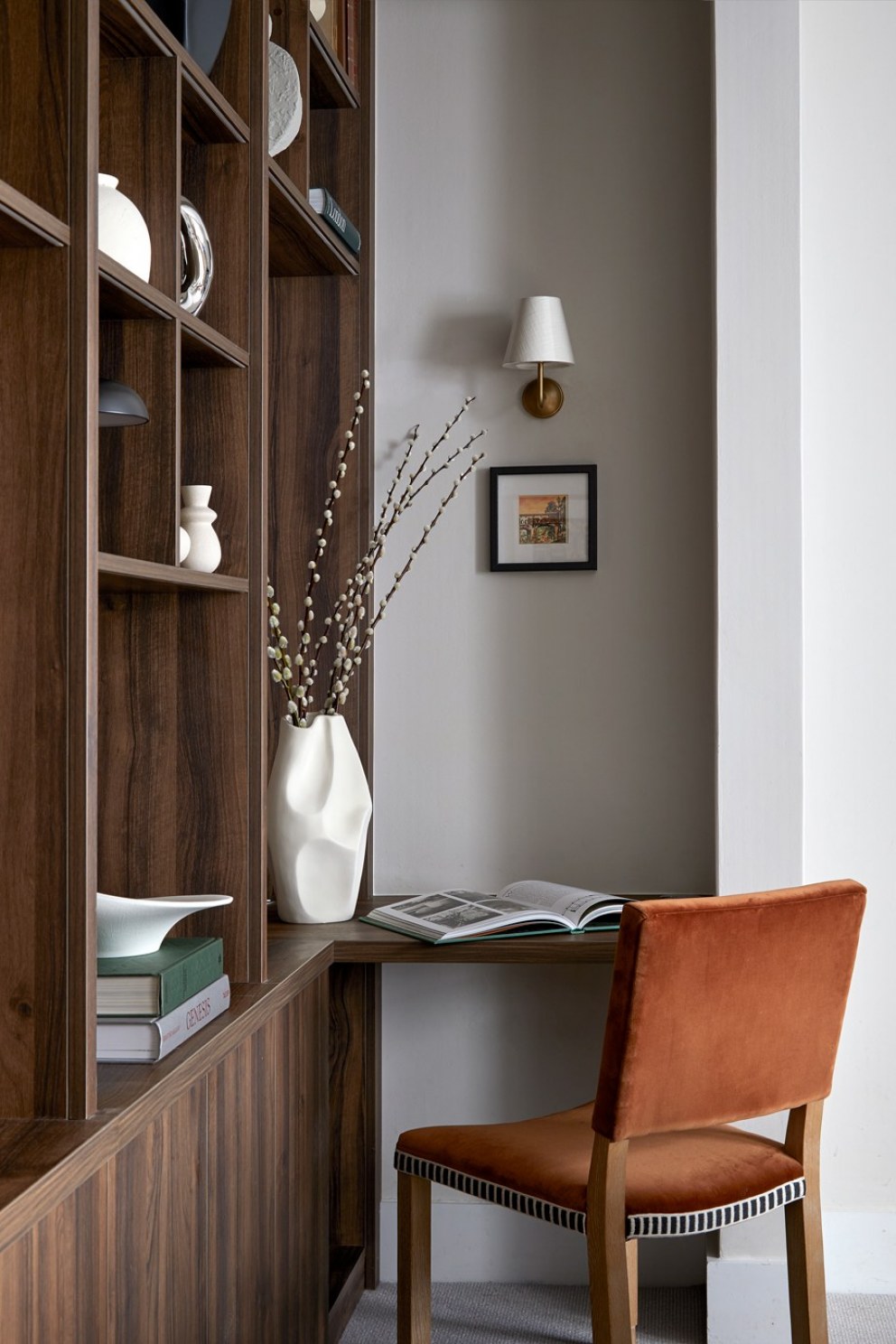 Flat within Grade II Listed Mansion House | Living room workstation | Interior Designers